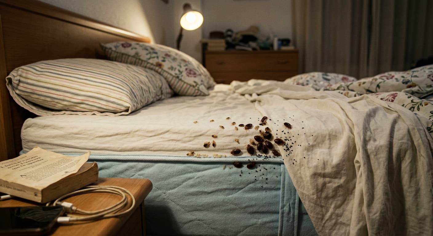 chinches en la cama